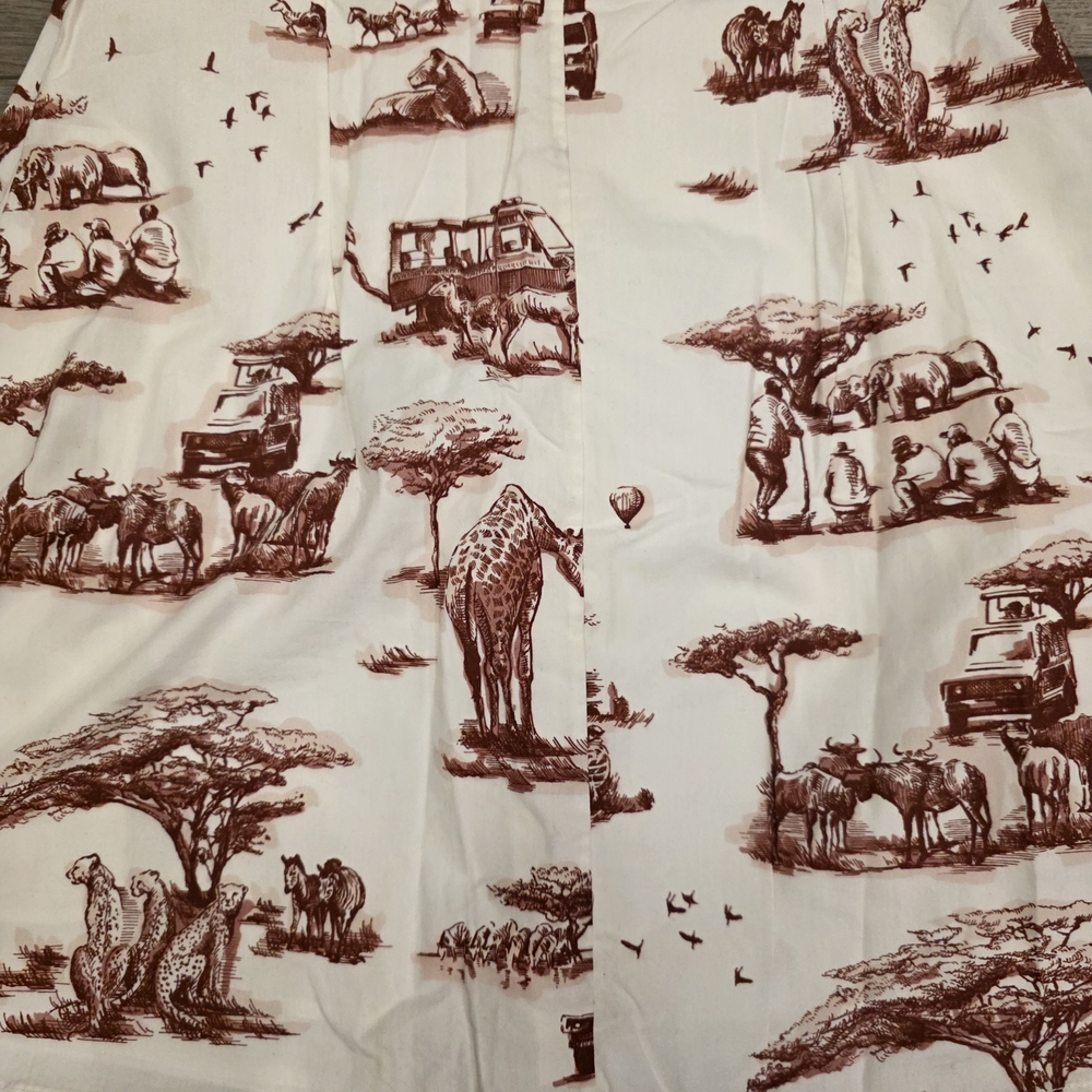 CARVEN Safari-Skirt Size 38 FR/US 6 Reimagine the Classic French Toile de Jouy - Picture 2 of 13